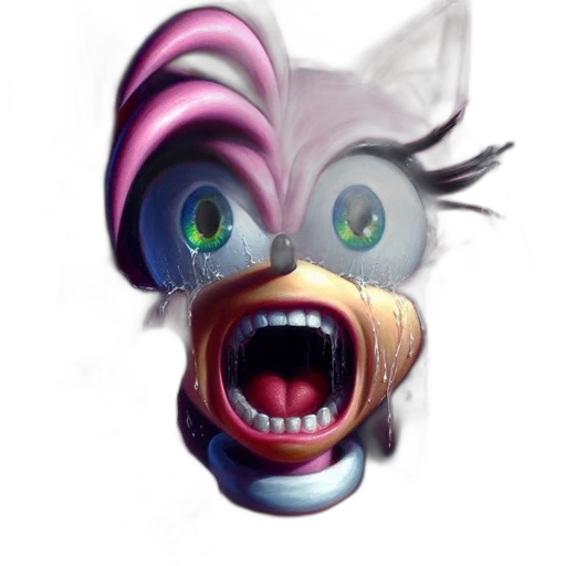 mask, face, creature, animal, concept art, 3d render, photorealistic, watercolor transparent PNG cut-out