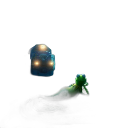 robot, mask, creature, hat, concept art, 3d render, pixel art, fantasy art transparent PNG cut-out