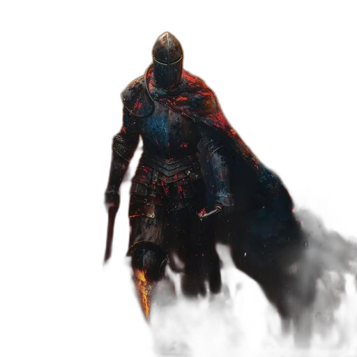 sword, creature, mask, weapon, concept art, fantasy art, comic book art, 3d render transparent PNG cut-out