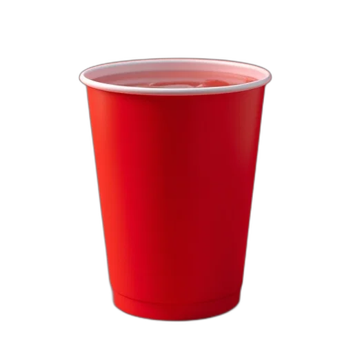 bottle, food, animal, furniture, 3d render, red, cups, plastic transparent PNG cut-out