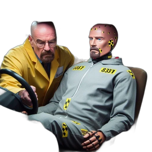 jacket, furniture, robot, staff, concept art, cyberpunk, comic book art, photorealistic transparent PNG cut-out
