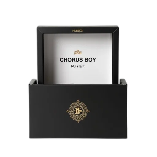 crown, black, box, gold, emblem, words, chorus, boy transparent PNG cut-out