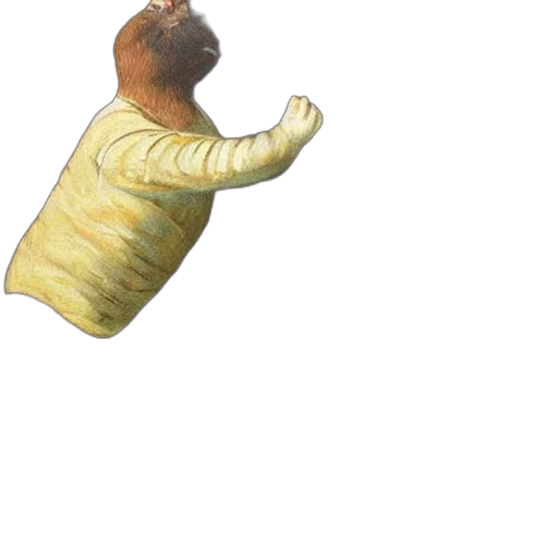 animal, creature, staff, jacket transparent PNG cut-out