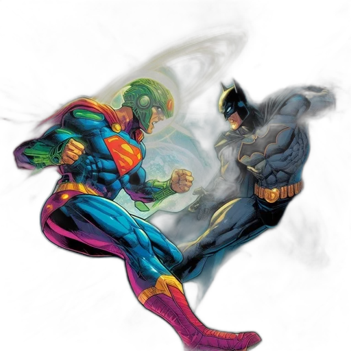 comic book art, concept art, fantasy art, photorealistic, underwater, epic, battle, set transparent PNG cut-out