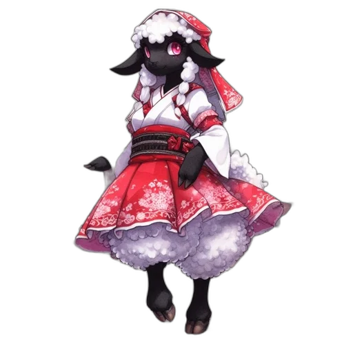 dress, animal, staff, mask, concept art, fantasy art, pixel art, 3d render transparent PNG cut-out