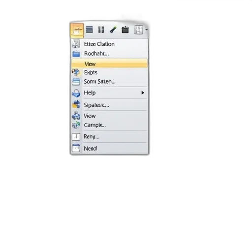 computer, screen, displaying, software, interface, various, tabs, menus transparent PNG cut-out
