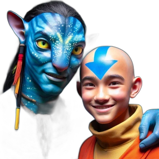mask, face, creature, staff, photorealistic, concept art, fantasy art, 3d render transparent PNG cut-out