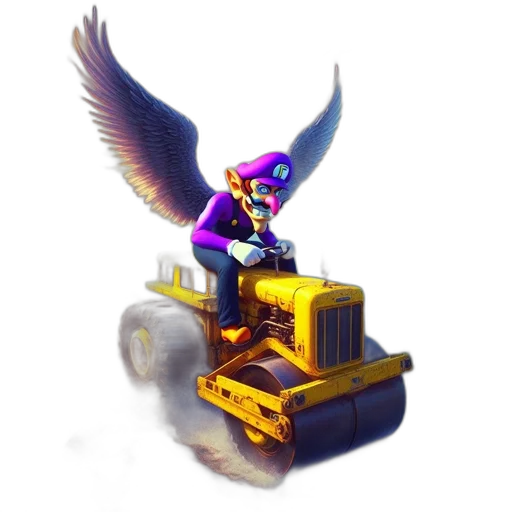 weapon, robot, concept art, pixel art, fantasy art, 3d render, mario, popular transparent PNG cut-out
