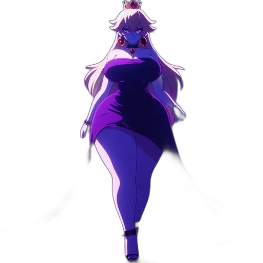 dress, staff, crown, jacket, concept art, anime, pixel art, vaporwave transparent PNG cut-out