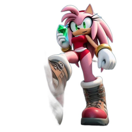 weapon, animal, creature, shoes, 3d render, concept art, vaporwave, photorealistic transparent PNG cut-out
