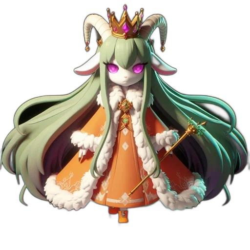 crown, staff, dragon, mask, concept art, pixel art, fantasy art, anime transparent PNG cut-out