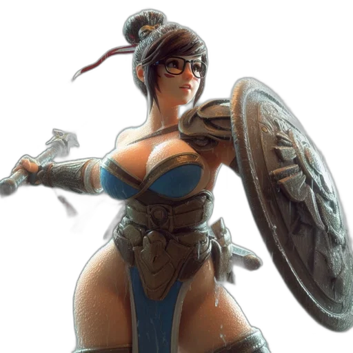 staff, weapon, sword, concept art, fantasy art, comic book art, 3d render, animated transparent PNG cut-out