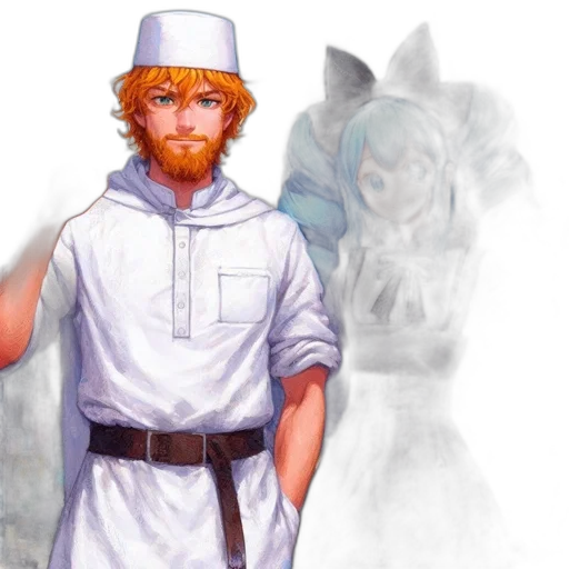 concept art, fantasy art, pixel art, photorealistic, two, cartoonish, characters, stand transparent PNG cut-out