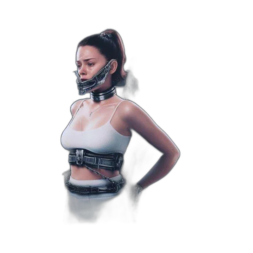 mask, robot, cyberpunk, concept art, 3d render, photorealistic, artist, workspace transparent PNG cut-out