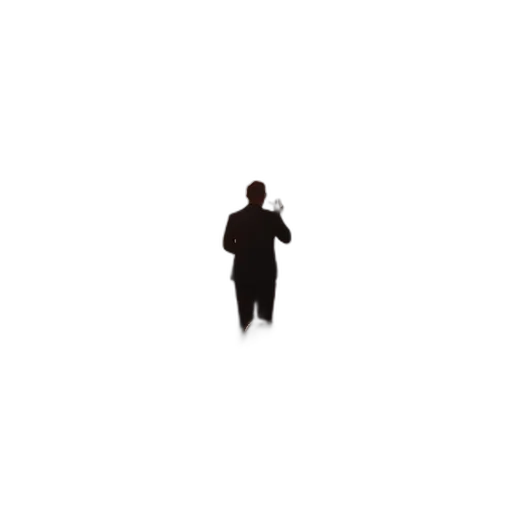 staff, robot, jacket, face, pixel art, concept art, 3d render, black transparent PNG cut-out