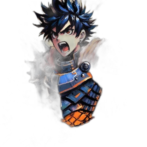 dragon, weapon, face, sword, pixel art, concept art, anime, fantasy art transparent PNG cut-out