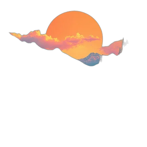 hat, creature, umbrella, dragon, vaporwave, watercolor, concept art, pixel art transparent PNG cut-out
