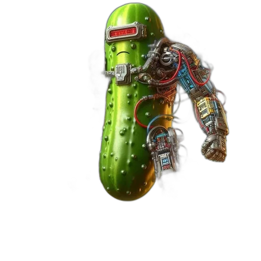 robot, weapon, creature, jacket, concept art, 3d render, pixel art, photorealistic transparent PNG cut-out
