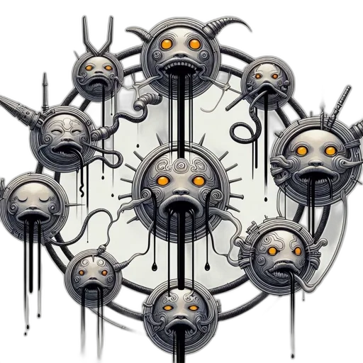 mask, crown, staff, jewelry, concept art, fantasy art, pixel art, 3d render transparent PNG cut-out