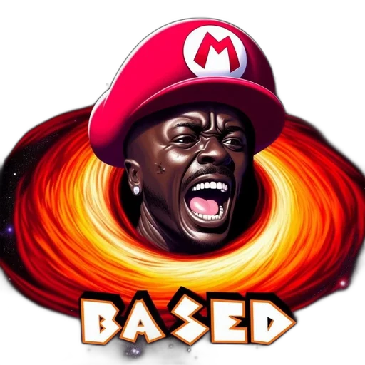face, concept art, 3d render, pixel art, man, screaming, mario-themed, cap transparent PNG cut-out