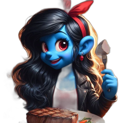 staff, food, face, fantasy art, concept art, cartoon, comic book art, blue transparent PNG cut-out