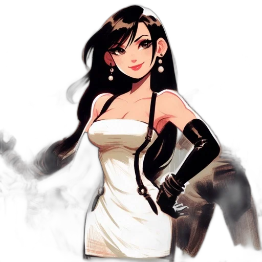 dress, staff, fantasy art, concept art, pixel art, comic book art, monochrome, dark transparent PNG cut-out