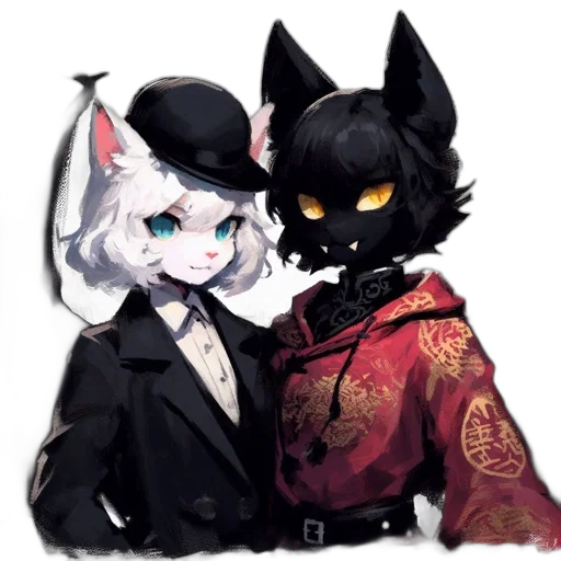 mask, staff, jacket, pixel art, fantasy art, concept art, anime, monochrome transparent PNG cut-out