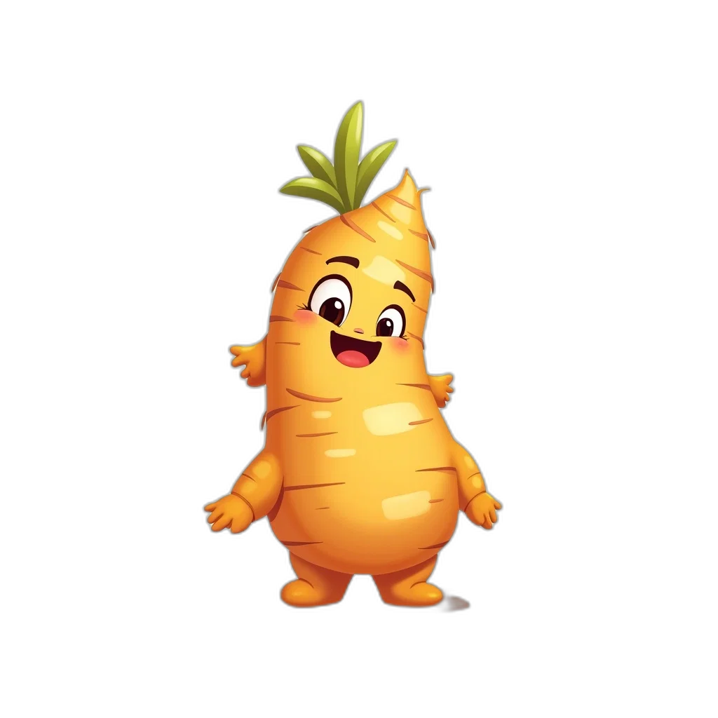 creature, animal, staff, food, 3d render, concept art, pixel art, stylized transparent PNG cut-out