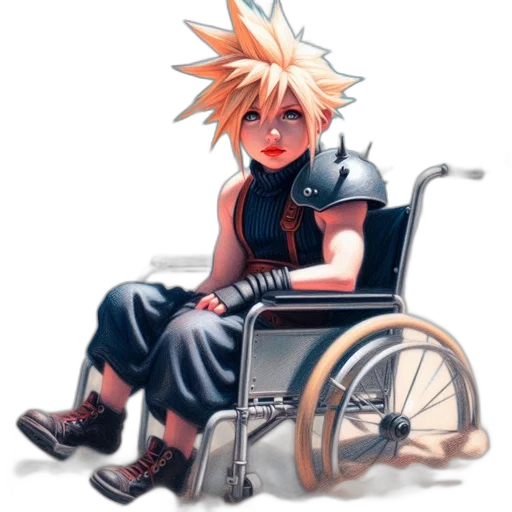 animal, concept art, anime, comic book art, watercolor, young, male, spiky transparent PNG cut-out