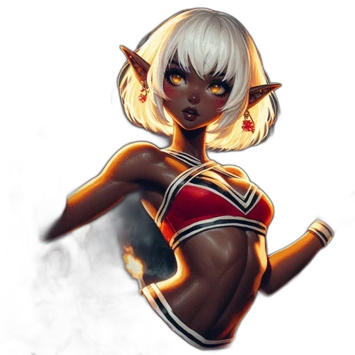staff, fantasy art, concept art, comic book art, anime, dark, intense, stylized transparent PNG cut-out