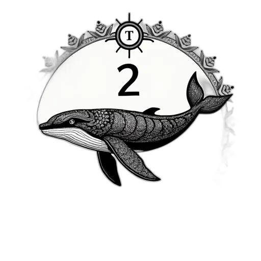 jewelry, concept art, fantasy art, 3d render, black, white, illustration, whale transparent PNG cut-out