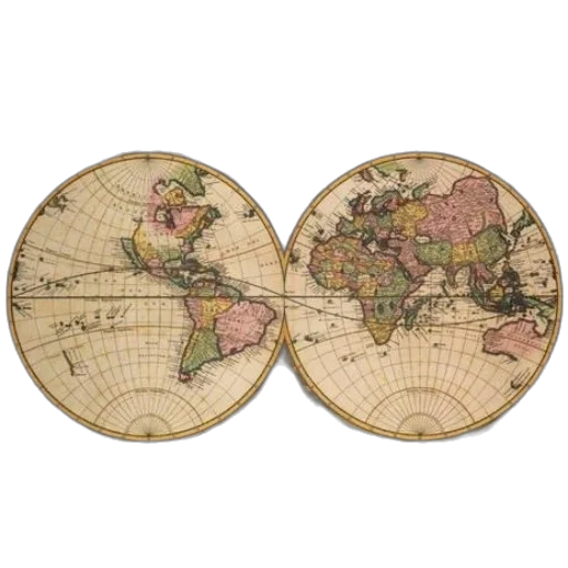 antique, maps, 2012, calendar, featuring, ornate, vintage, map transparent PNG cut-out