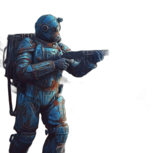 robot, weapon, staff, creature, concept art, 3d render, pixel art, fantasy art transparent PNG cut-out