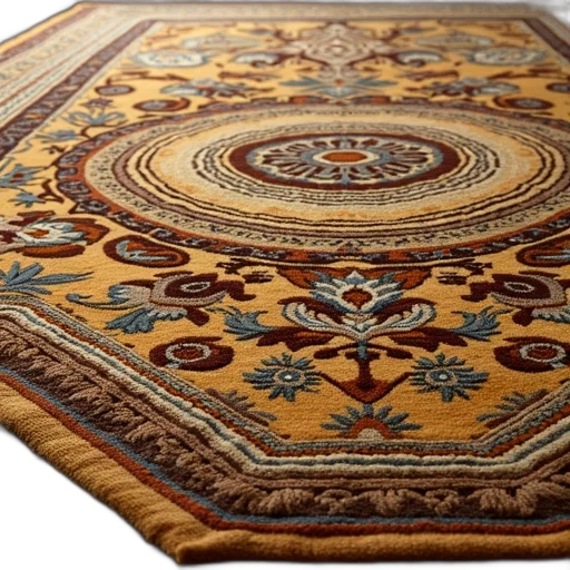 furniture, close-up, view, section, ornate, rug, showcasing, intricate transparent PNG cut-out