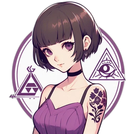 dress, jewelry, creature, face, pixel art, anime, fantasy art, cyberpunk transparent PNG cut-out