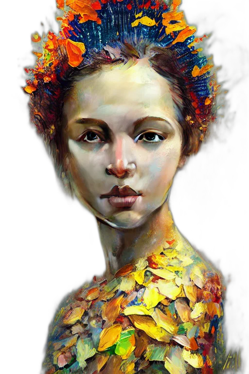 crown, face, flower, mask transparent PNG cut-out