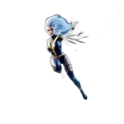 hair, staff, weapon, sword, concept art, comic book art, fantasy art, 3d render transparent PNG cut-out