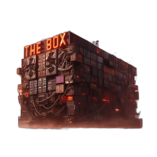 building, robot, furniture, concept art, 3d render, cyberpunk, large, industrial transparent PNG cut-out