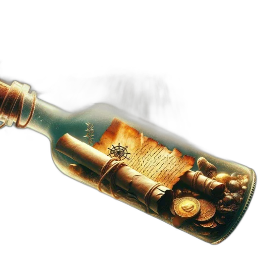 bottle, weapon, sword, jewelry, 3d render, photorealistic, concept art, fire transparent PNG cut-out