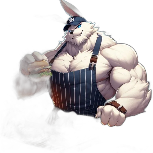 staff, food, animal, concept art, fantasy art, pixel art, photorealistic, anthropomorphic transparent PNG cut-out