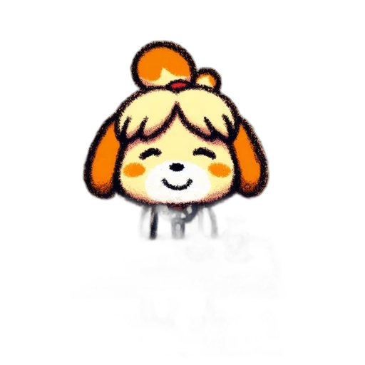 staff, animal, face, crown, pixel art, concept art, anime, cartoon transparent PNG cut-out