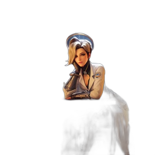 staff, jacket, face, hat, concept art, photorealistic, pixel art, fantasy art transparent PNG cut-out