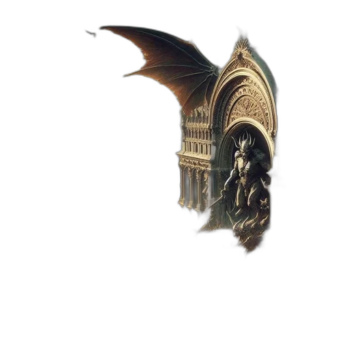 dragon, staff, mask, sword, fantasy art, concept art, 3d render, pixel art transparent PNG cut-out