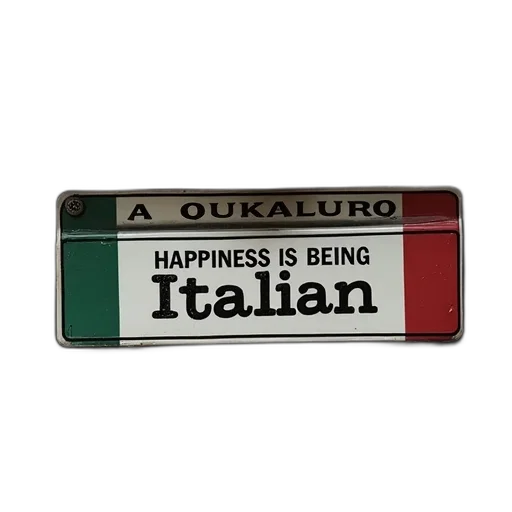 car, close-up, view, rear, bumper, sticker, reads, happiness transparent PNG cut-out