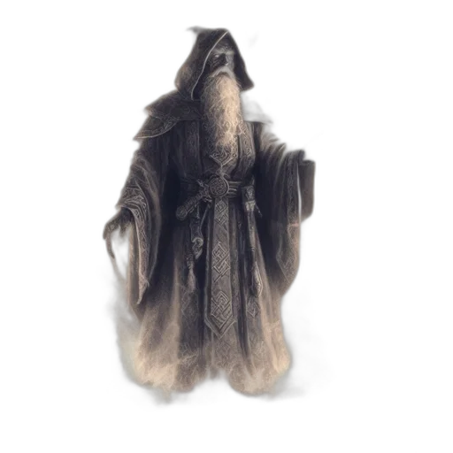 mask, creature, jacket, dress, concept art, fantasy art, watercolor, 3d render transparent PNG cut-out