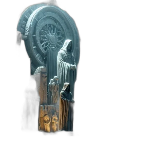 weapon, sword, crown, umbrella, 3d render, concept art, fantasy art, photorealistic transparent PNG cut-out