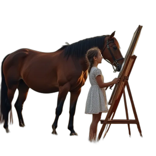 animal, dress, furniture, staff, oil painting, photorealistic, concept art, fantasy art transparent PNG cut-out