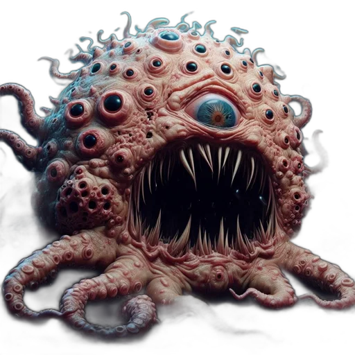 creature, mask, animal, concept art, 3d render, photorealistic, watercolor, underwater transparent PNG cut-out