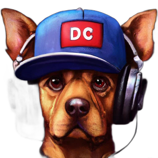 photorealistic, concept art, cartoon, comic book art, illustration, features, dog, wearing transparent PNG cut-out