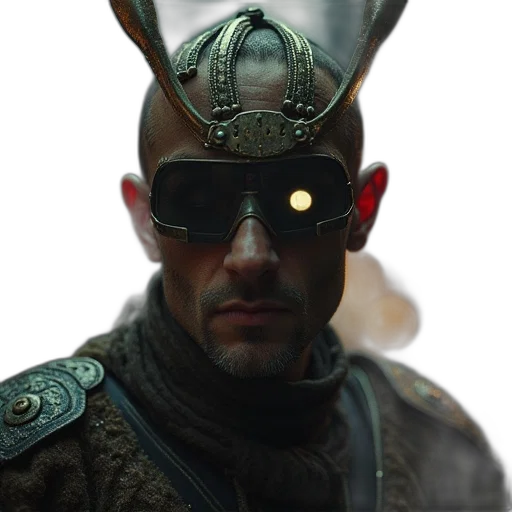 mask, hat, staff, face transparent PNG cut-out